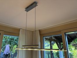 Hängeleuchte LED modern aus Glas/Metall neuwertig