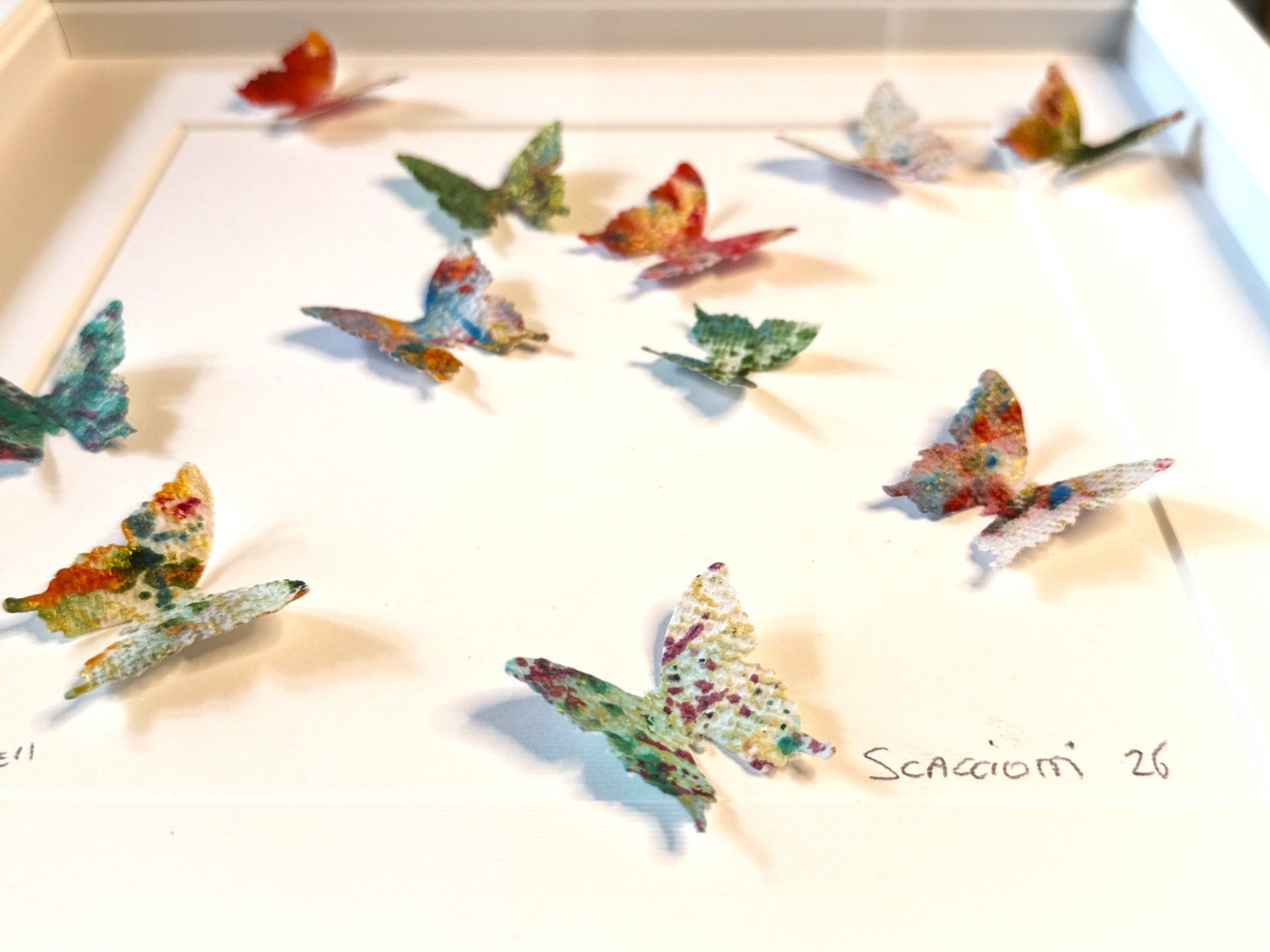 Dipinti: Andrea Scacciotti 3D-Schmetterlings-Wandkunst – Usato da Ponte Tresa venduto da 11GalleriaAlterEgo11 3