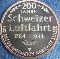 Set 200 Jahre Schweizer Luftfahrt 1784-1984 Silber 999 
