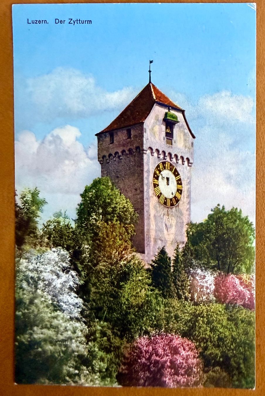 Cartoline postali: Luzern Der Zytturm 1926 – Usato da Lutry venduto da Ediego