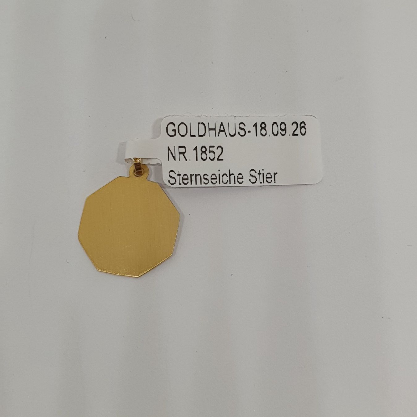 Ciondoli: Echt 9K Gold - Stier Anhänger – Usato da Luzern venduto da luzerngoldhaus 2
