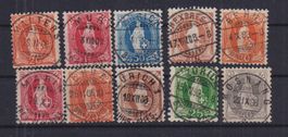 Vollstempel - Lot Stehende Helvetia ! Anschauen !!