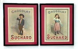 Chocolat Suchard - 2 Plakate gerahmt / Affiches encadrées