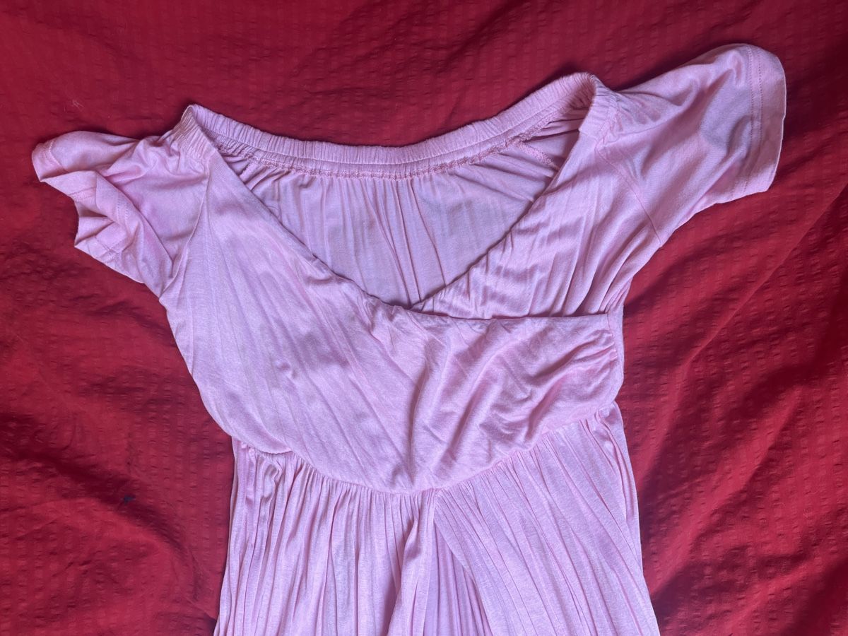 Vestiti: Langes Sommerkleid rosa Gr. S mit Beinschlitz elegant – Usato da Kaisten venduto da saleforfun 1