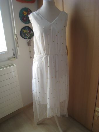weisses, festliches Kleid Sommerkleid bonprix collec Gr. 40