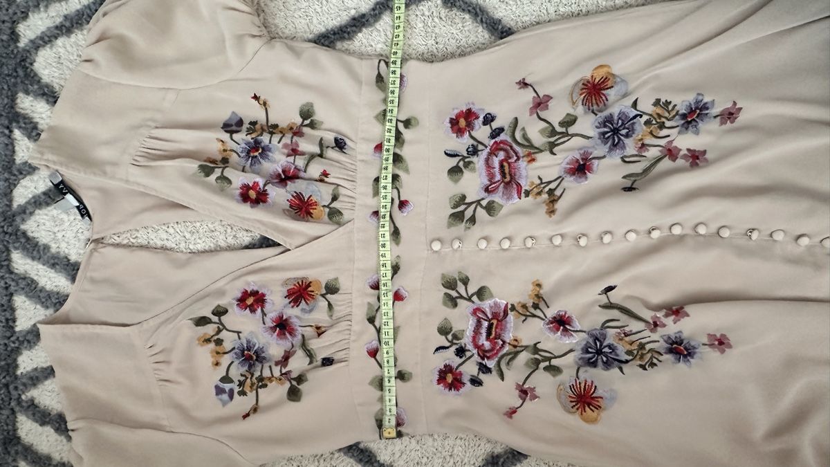Kleider: Robe Hope&Ivi, fleuri beige taille 12 neuf  – Neu (gemäss Beschreibung) aus Vuippens von ale_6gkb 9