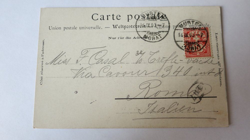 Cartoline postali: Morat - Murten - Vue generale - 1903 – Usato da Jona venduto da centumprata 1