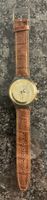 GoldfingeSwatch Chronograph mit Lederarmband im guten Zustan