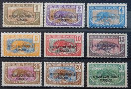 Äqudorial Afrika Franz. Kolonie Lot mit alten Werten I