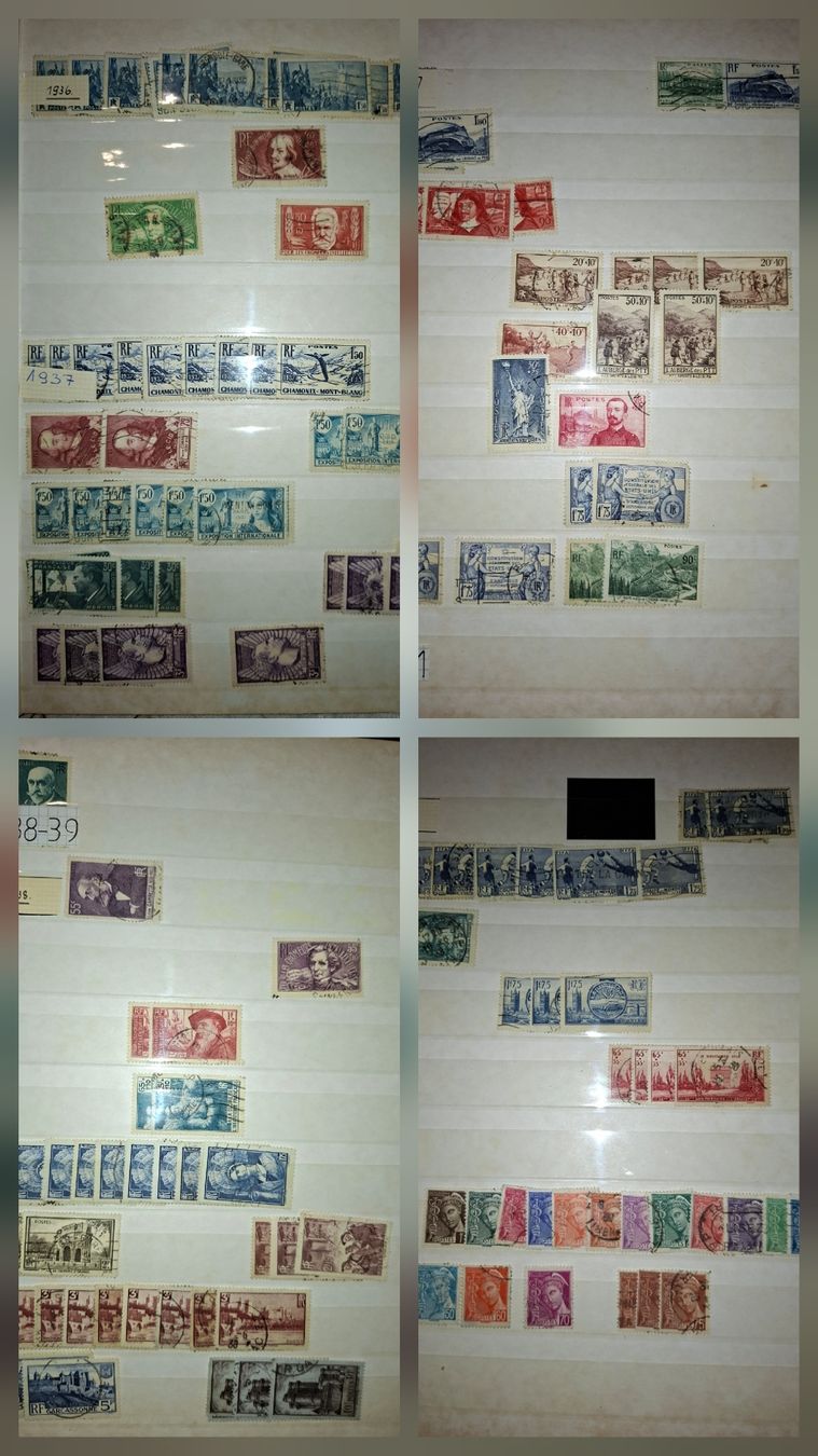 Alle Briefmarken: Markensammlung Frankreich  – Gebraucht aus Balgach von SIMEON27 1