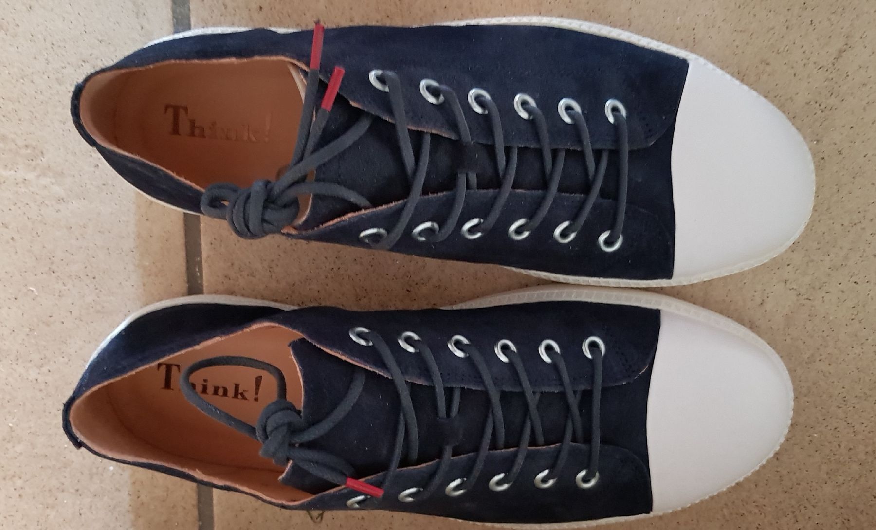 Think Herrenschuhe: THINK Sneaker Turna Leder dunkelblaua Gr 41 – Neu (gemäss Beschreibung) aus Olten von Yen6 2