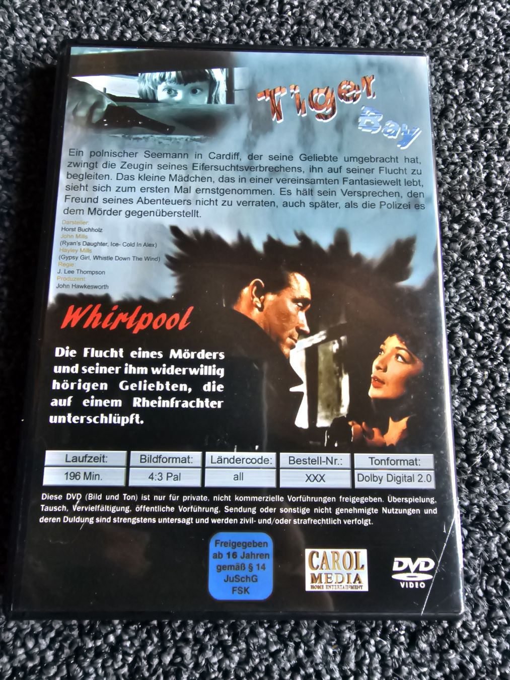 Tutti i DVDs: Tiger Bay Whirlpool (22312) – Usato da Ruswil venduto da jan_bxl5 1