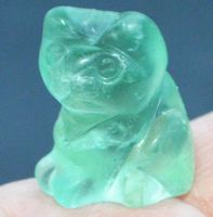 Deko Heilstein G-783 – Katze – Grüner Fluorit 2x2,5cm