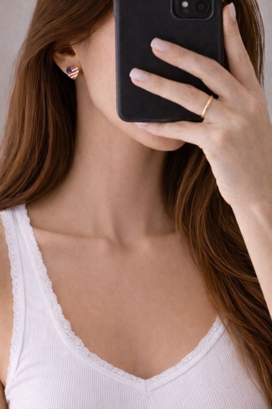 Orecchini pendenti & Orecchini a lobo: Herz Ohrstecker USA Look 1 cm – Nuovo e nell'imballaggio originale da Fully venduto da VaneaSelection 1