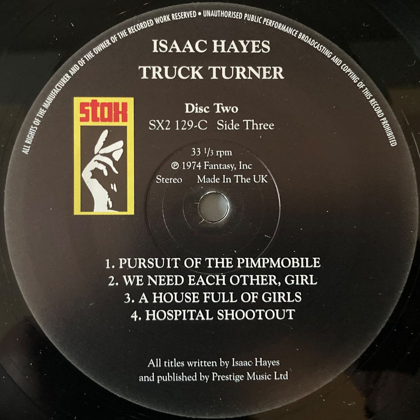 Dischi in vinile: ISAAC HAYES - TRUCK TURNER – Usato da Poliez-Pittet venduto da Newtown-Records 3