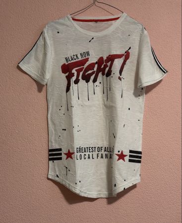 T-shirt bianca FIGHT! Nuova collezione primavera taglia M