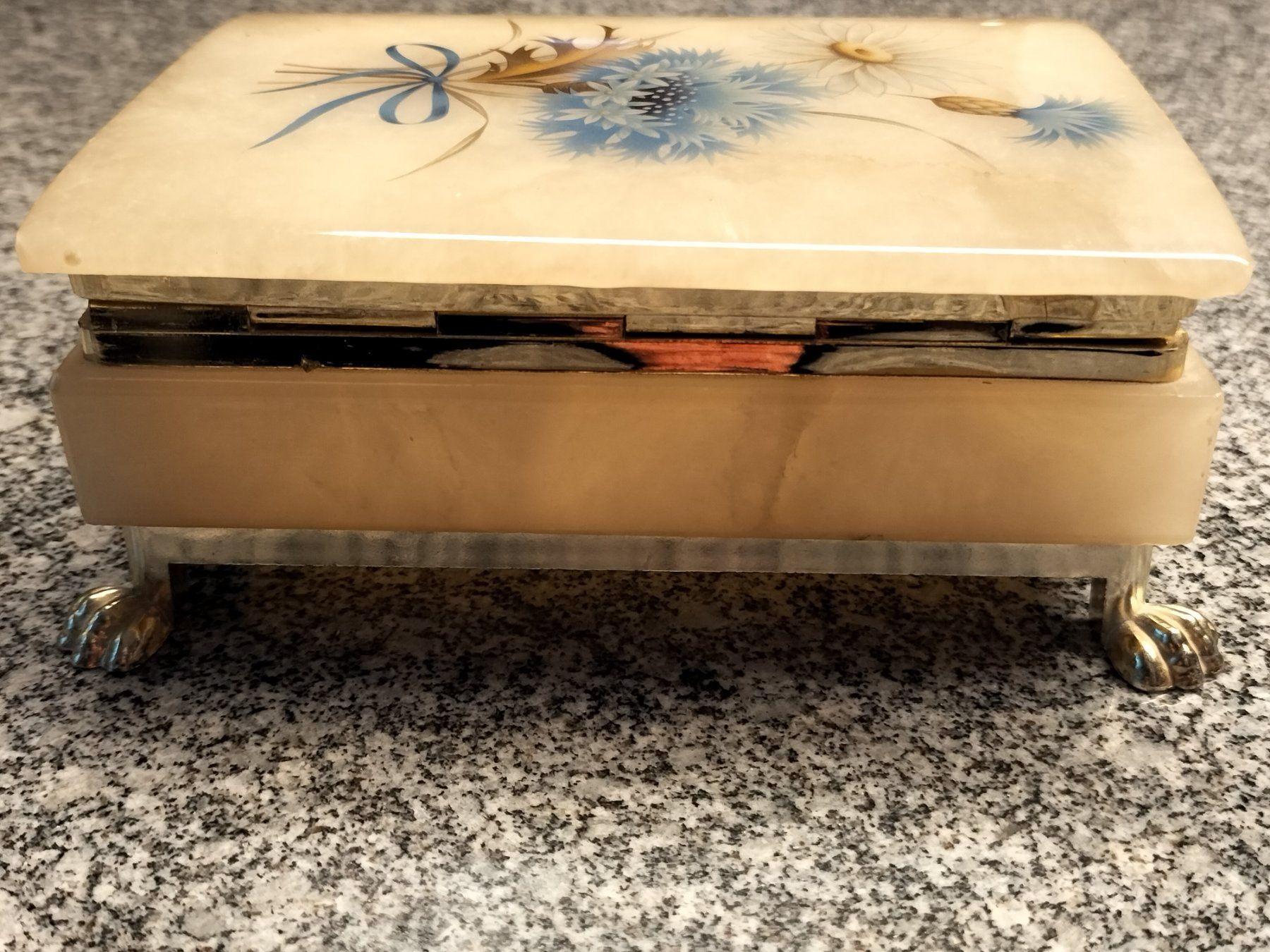 Portagioie: Schöne Schmuckdose mit Blumenmotiv – Usato da Innerberg venduto da simon30432 3