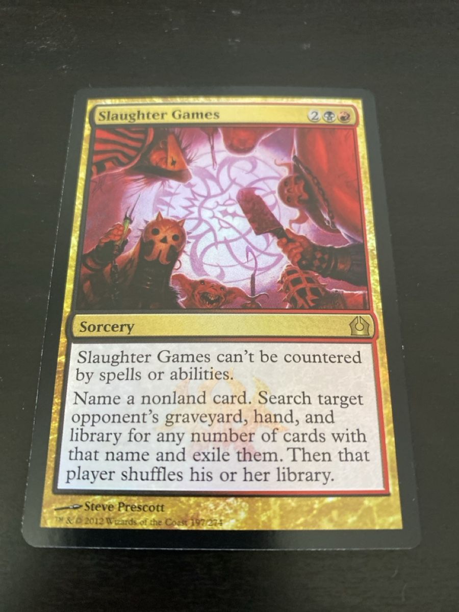 Magic The Gathering Carte collezionabili: Slaughter Games (FOIL) – Usato da Oberglatt ZH venduto da Finlandia1