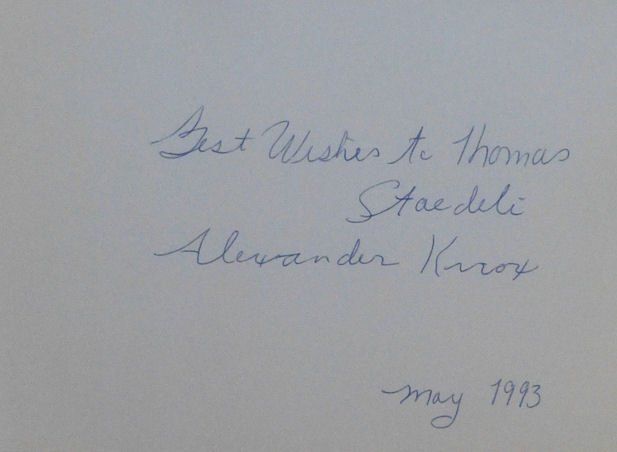 Autografi: Alexander Knox (1907-1995) Schauspieler - Autogramm – Usato da Dietikon venduto da immortal-stars