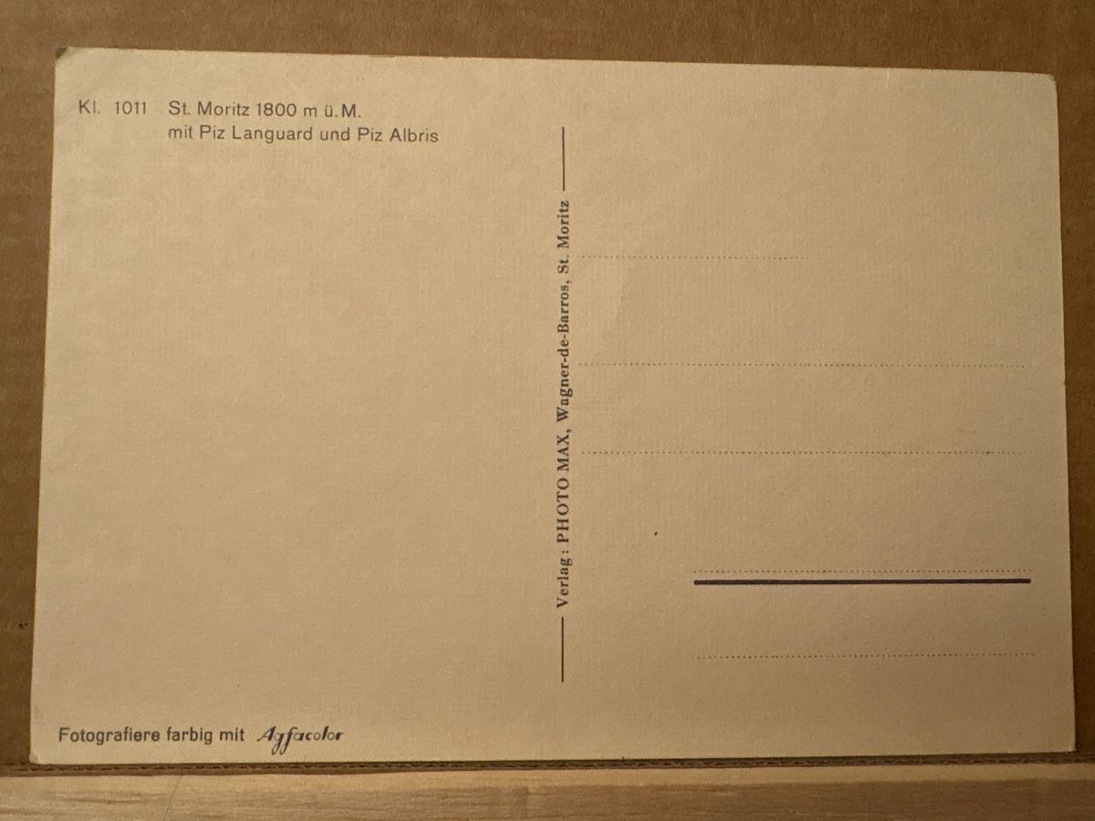 Cartoline postali: AK von St. Moritz – Usato da Rümlang venduto da Kartenpost1 1