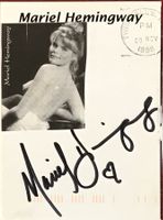 Mariel Hemingway Autogramm signiert Karte mit Bild 8x11cm