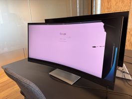 HP E34m G4 Monitor Ultrawide mit Kamera Displayschaden