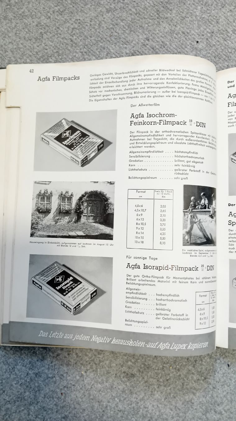 Documenti: AGFA Hauptkatalog 1939, 100 Seiten – Usato da Murten venduto da fotorothen 3