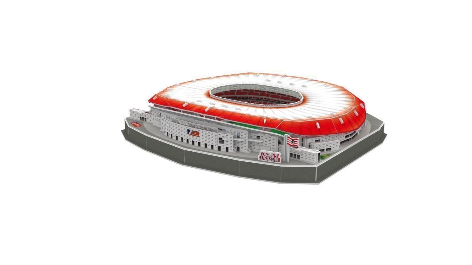 Puzzle: Atletico Madrid Stadion LED 3D Puzzle – Nuovo e nell'imballaggio originale da Wil SG venduto da Football-Legends 2
