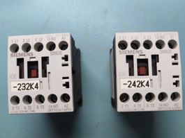 2xSiemens Sirius 10E Schütz 3RT1015-1AP01 mit 230VAC-Spule