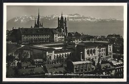 Lausanne, L'Université, la Cathédrale 