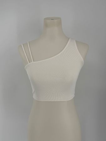 Crop Top Gr. S gerippt von Bershka