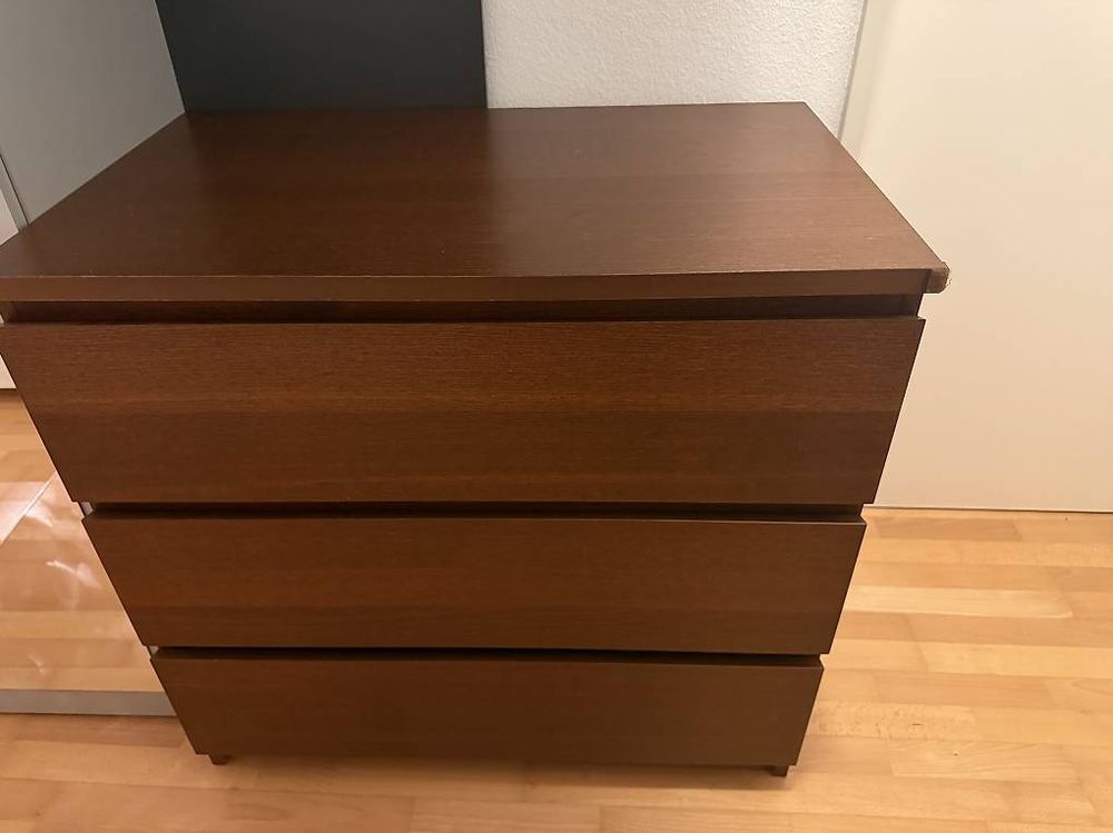 IKEA MALM Kommode / Schrank 3 Schubladen
