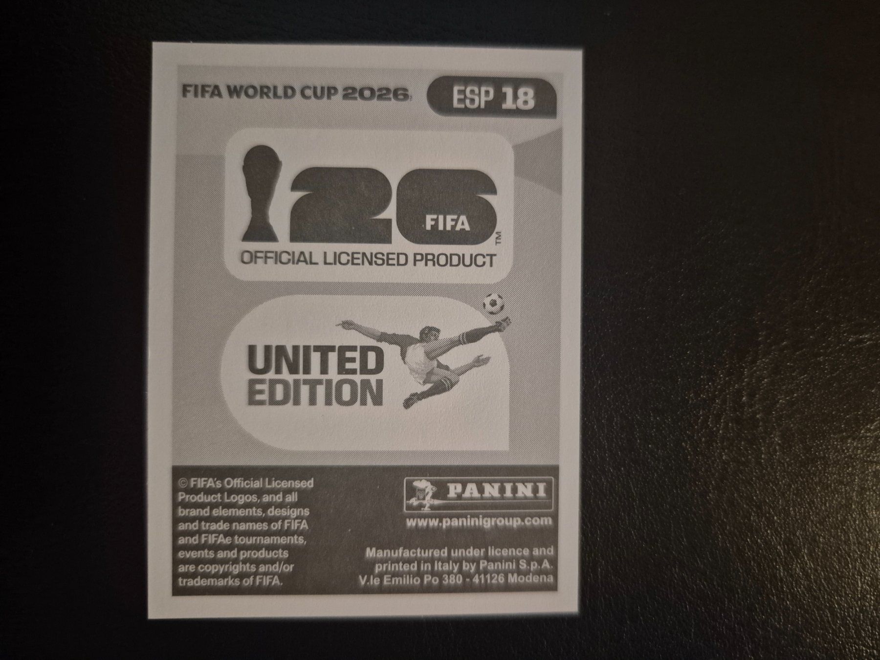 Panini Carte collezionabili: Panini WM 26 ESP 18 – Nuovo (secondo la descrizione) da Rorschacherberg venduto da AJ3108 1