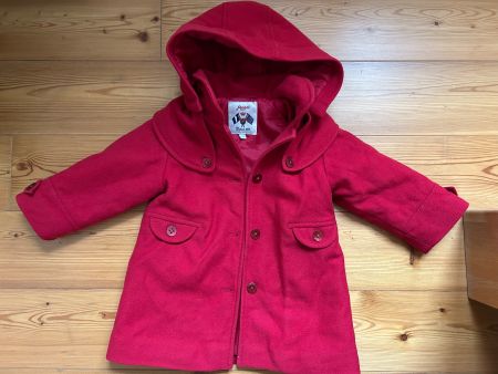 Jacadi Mantel mit Wolle und Cashmere rot ca. 2 Jahre 92cm