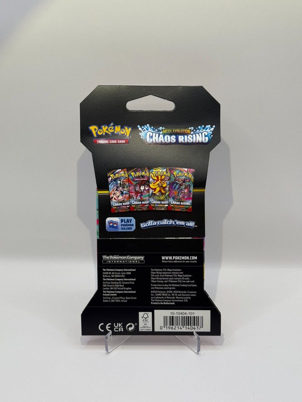 Karten: Chaos Rising Booster Pack EN / Sealed Pokémon Mega Evolution – Neu und originalverpackt aus Gränichen von zamZONE 3
