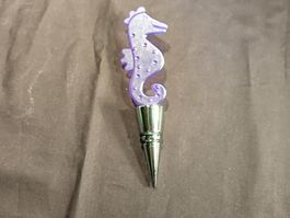 Flaschenverschluss mit Seepferdchen, L: 15cm