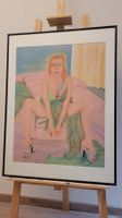Unikat «I'm looking for you! » Pastellgemälde vintage Bild