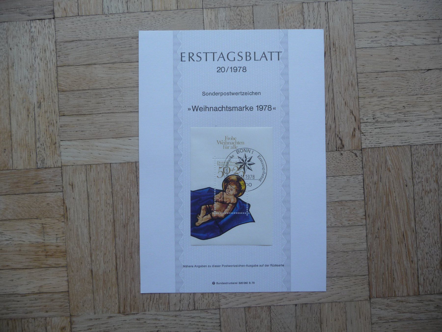 Tutti i francobolli: BRD, Ersttagsblätter 1978 ( 1 - 22 ) – Nuovo (secondo la descrizione) da Zürich venduto da Edje 5