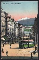Genève, Rue du Mont Blanc, Strassenpart