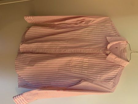 Non-wrinkle Pink stripe Shirt
