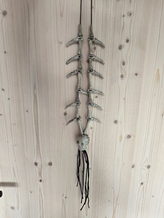 Collier et bracelet squelette 