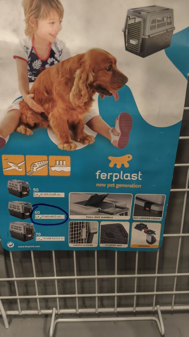 Ferplast Gabbie, trasporto & Sicurezza: Hundebox Ferplast Atlas 60 – Usato da Hittnau venduto da A.Schaufelberger 1