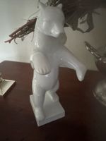Porzellanfigur Bär weiss stehend  guter Zustand