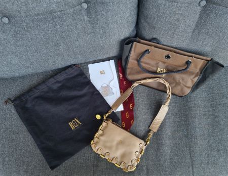 Original Box San Sebastian Handtasche fabrikneu Leder