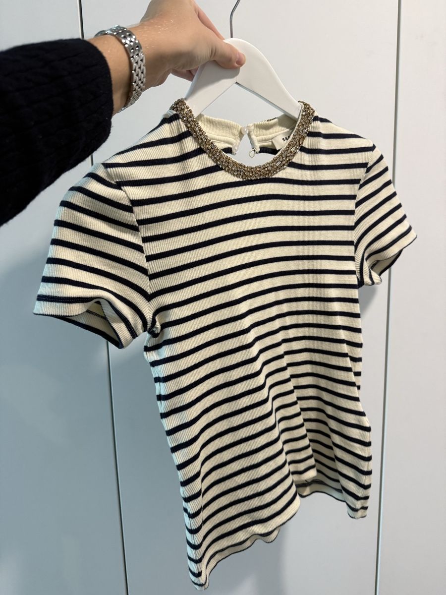 Sandro Top: Sandro Glitter Kragen Shirt  – Nuovo (secondo la descrizione) da Bottmingen venduto da Itsclaire 2