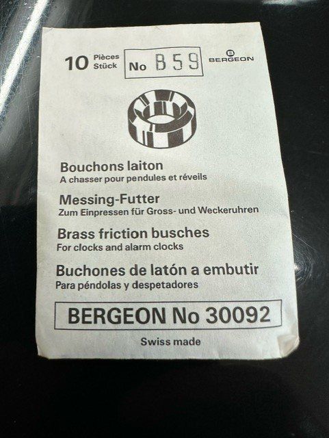 Bergeon Tutti gli attrezzi: BERGEON MESSING FUTTER ORIGINALVERPACKT – Nuovo e nell'imballaggio originale da Ostermundigen venduto da wini63