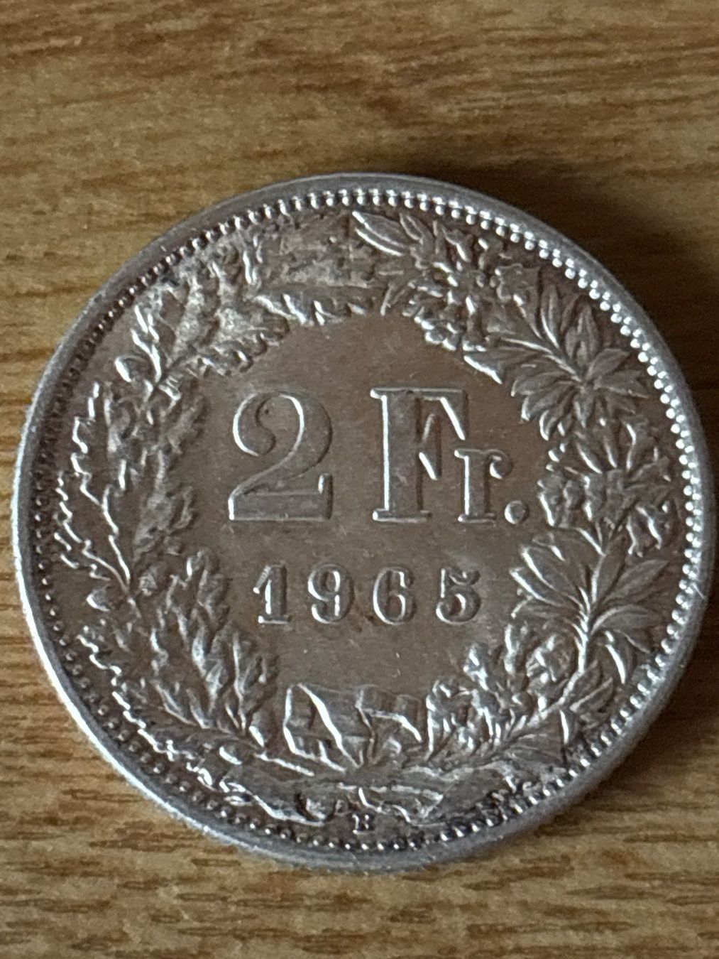 Toutes les monnaies: 2 Franken 1965 Silber – D'occasion à Salvenach par Haeseli59