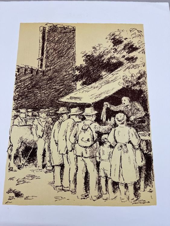 Grafica & Litografie: PAUL GMÜNDER LITHOGRAPHIE KÜNSTLERPROBE – Usato da Gersau venduto da grafik-kunst