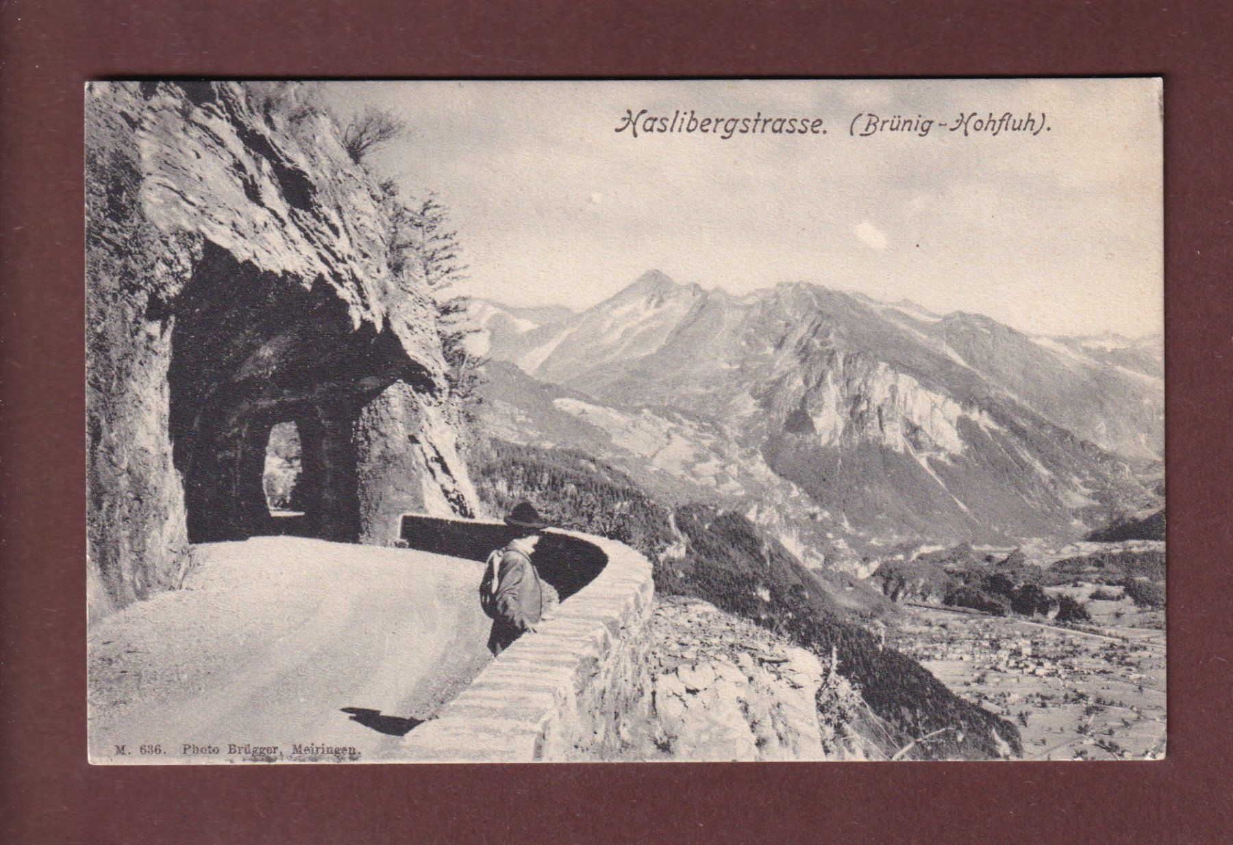 Cartoline postali: HASLIBERGSTRASSE - Mann - 1906 – Usato da Pully venduto da nicecards-shop