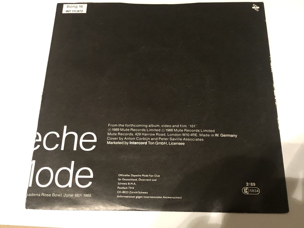 Schallplatten: Depeche Mode. 1989. Everything Counts – Gebraucht aus Faulensee von Mizuno06 2